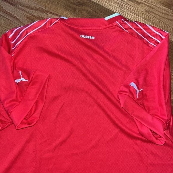 New puma Red Swiss Switzerland National Team Authentic Player Away Soccer Jersey - Picture 5 of 5
